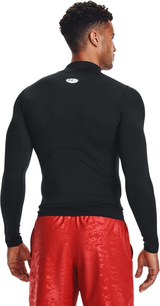 Under HeatGear Longsleeve 090 Mock Carbon Heather Langarm-Oberteil Armour®