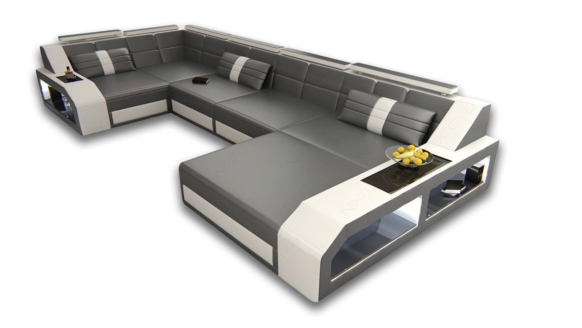 Sofa Dreams Wohnlandschaft Sofa Leder Ledercouch günstig online kaufen