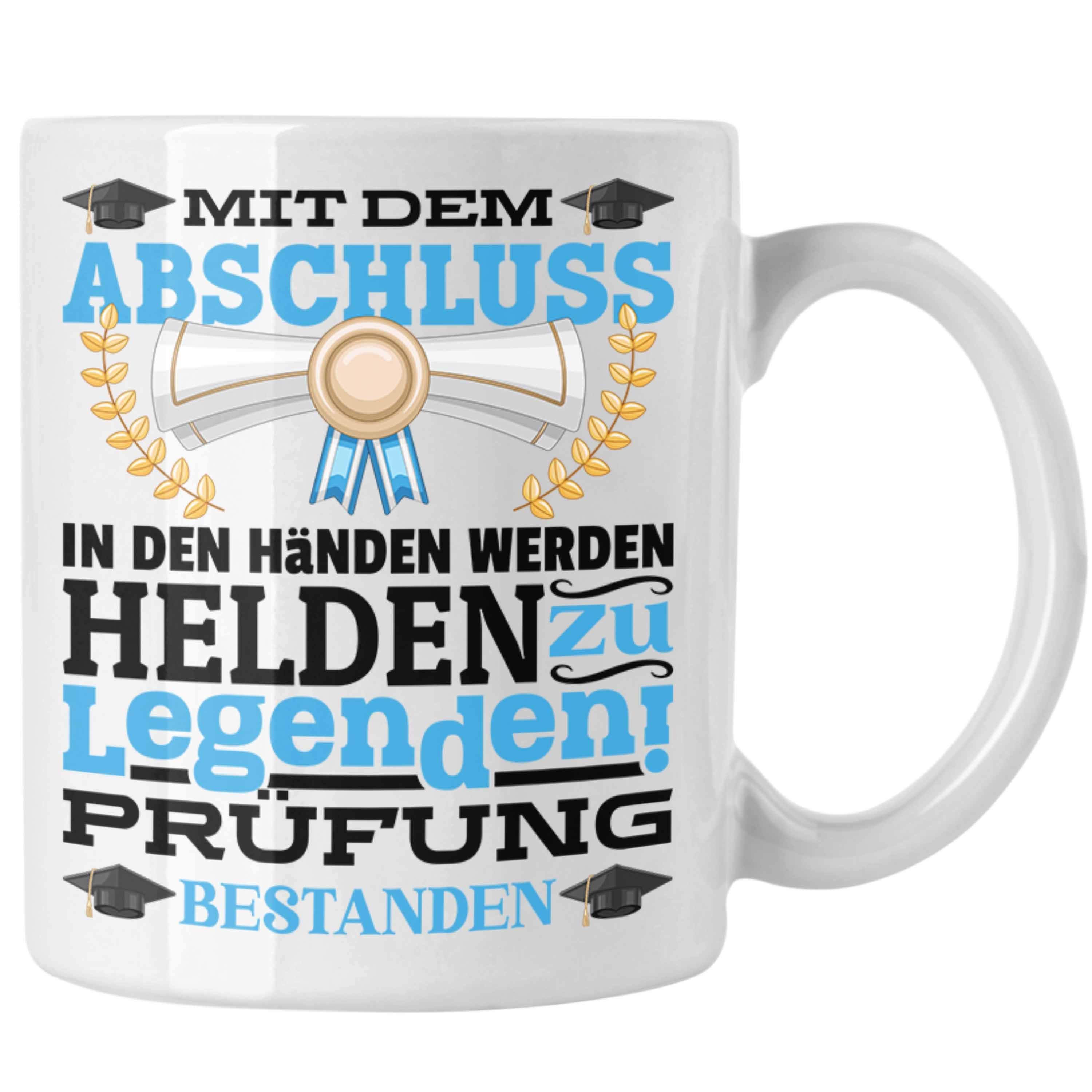 Prüfung Geschenkidee Geschenk Tasse Absch Bestandene Bestanden Prüfung Weiss Trendation Tasse