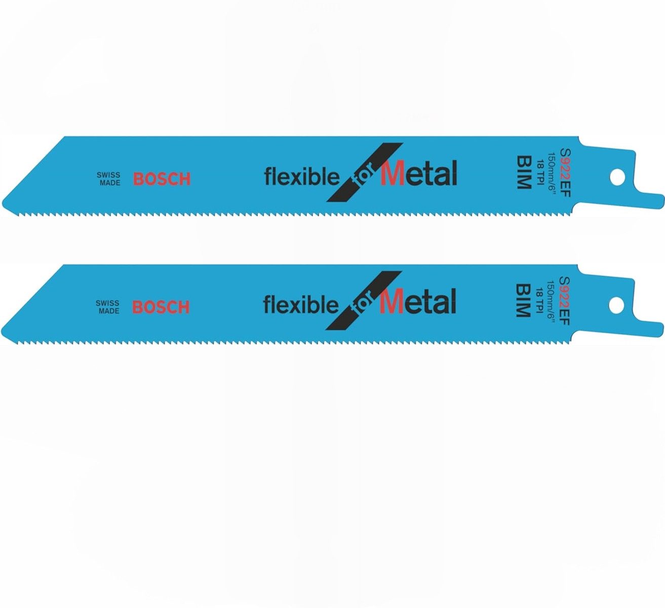 BOSCH Säbelsägeblatt Bosch 2 x Säbelsägeblatt S922 EF BiM Flexible for Metal