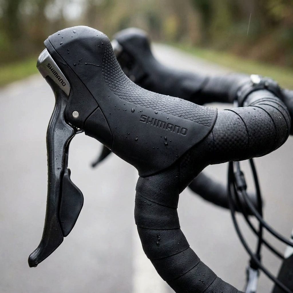Shimano Schalthebel SHIMANO Griffgummi Paar ST-6800 Schwarz - ergonomischer Ersatz für STI