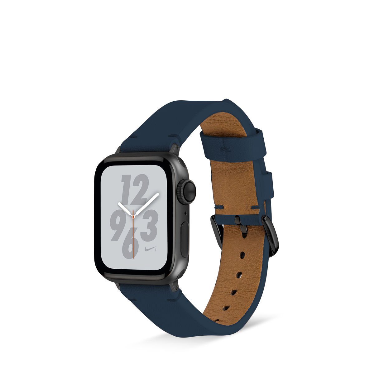 Artwizz Smartwatch-Armband WatchBand Leather, Leder Armband mit Adapter, Dunkelblau, Apple Watch Ultra / 2 (49mm), 9-7 (45mm), 6-4 & SE (44mm), 3-1 (42mm)