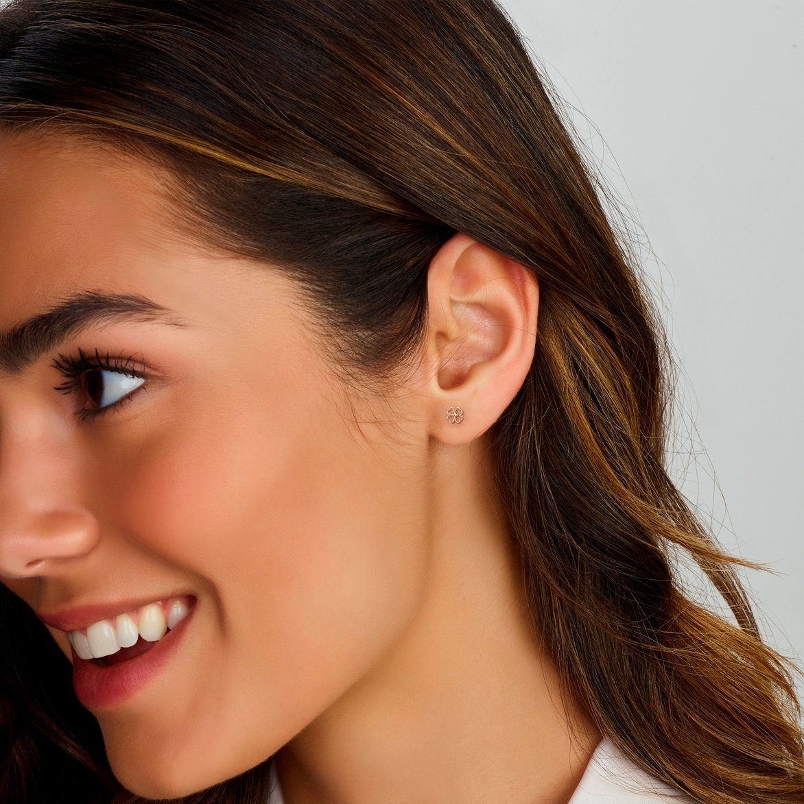 NICEANDnoble Paar Ohrstecker 585er Gelbgold Ohrstecker Blüte, 585er Goldsch günstig online kaufen