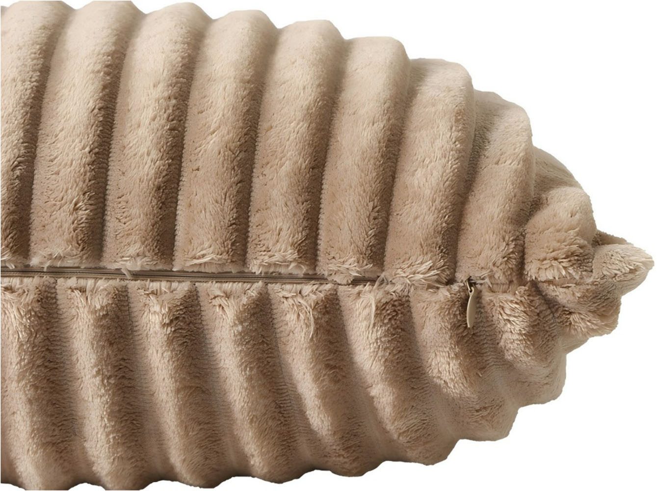 OTTO home Kissenhülle Milara Premium, (1 Stück), 280g/m², kuschelweich, Cordoptik, pflegeleicht