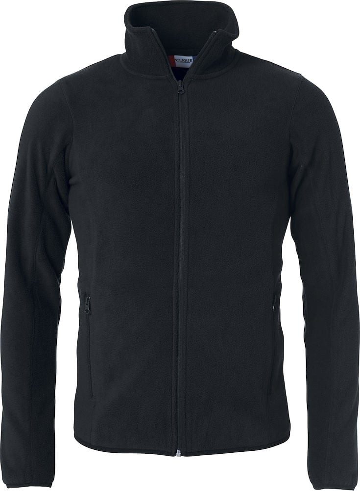 Clique Fleecejacke Basic Polar - mit Stehkragen - schwarz - Herren günstig online kaufen