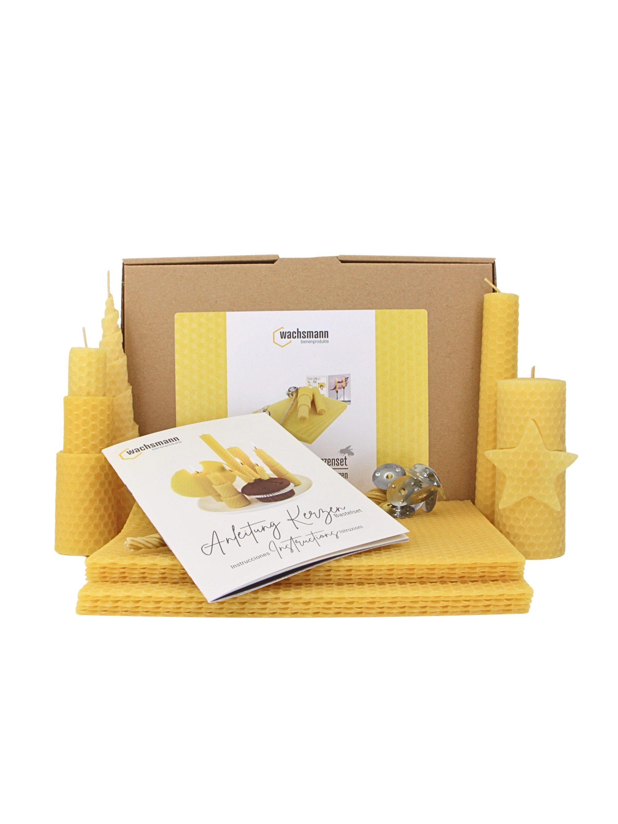 Wachsmann Bienenprodukte Bienenwachskerze Bastelset für Erwachsene, günstig online kaufen
