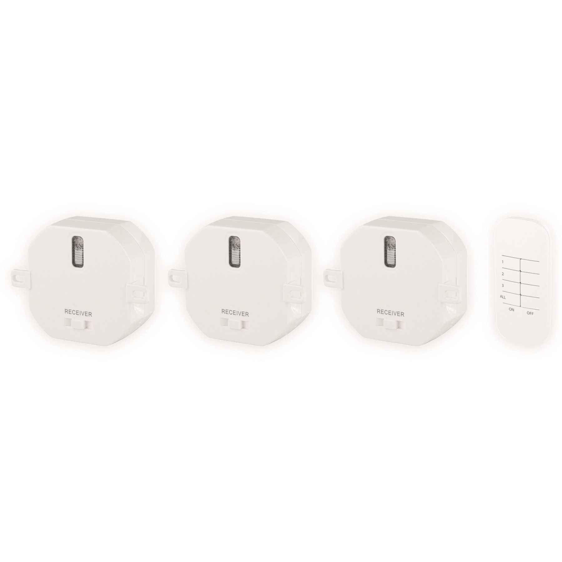 Lichtschalter SMARTWARES Lichtschalter-Set SH4-99557, 3x