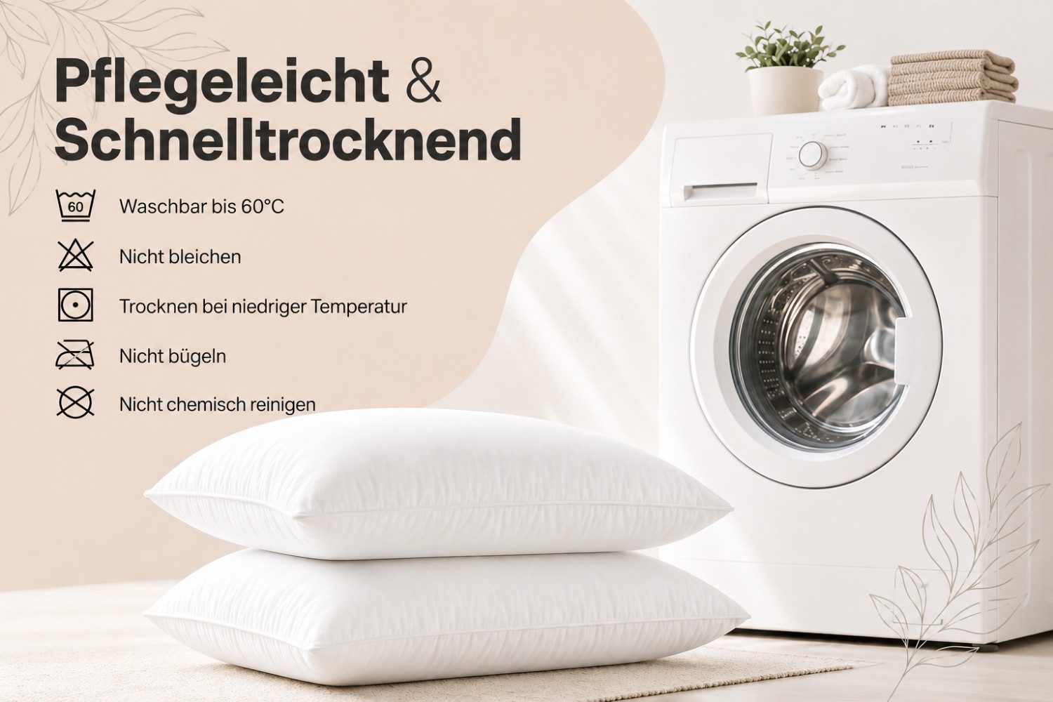 Pointhome Kopfkissen Schlafkissen, Kissen, Microfaserkissen, Seitenschläferkissen, Kapitone-Steppung & formstabile Hohlfaserfüllung, Seitenschläfer, Rückenschläfe