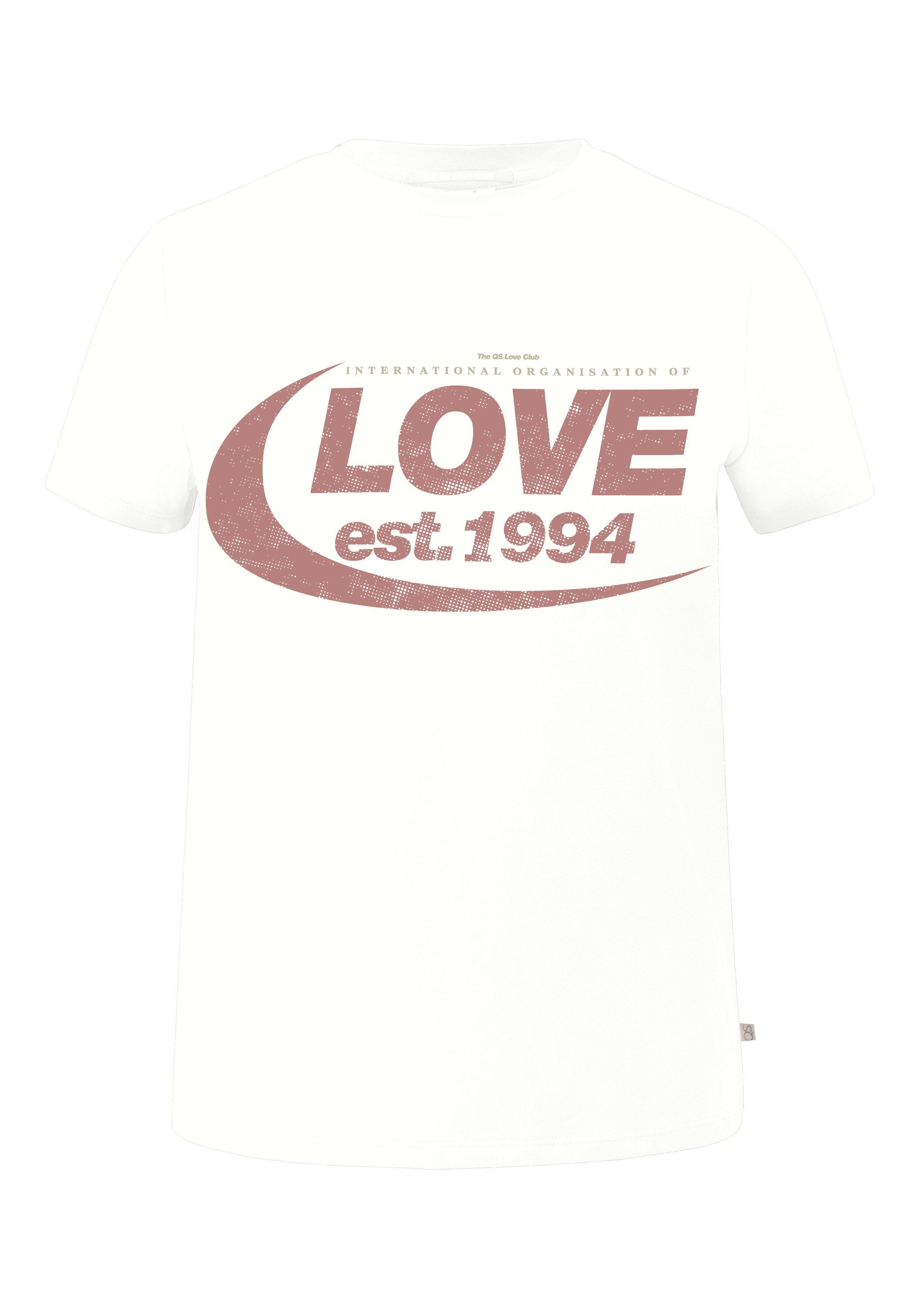 QS Kurzarmshirt T-Shirt Baumwollshirt mit Frontprint günstig online kaufen