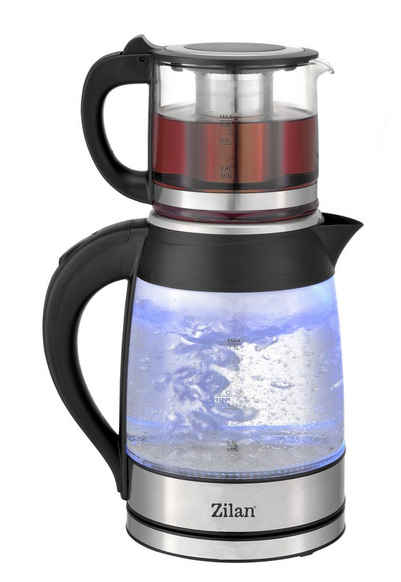 Zilan Wasserkocher ZLN-4858 Semaver Caydanlink, 1,8 l, 2200 W, Warmhaltefunktion,Edelstahl,BPA-frei