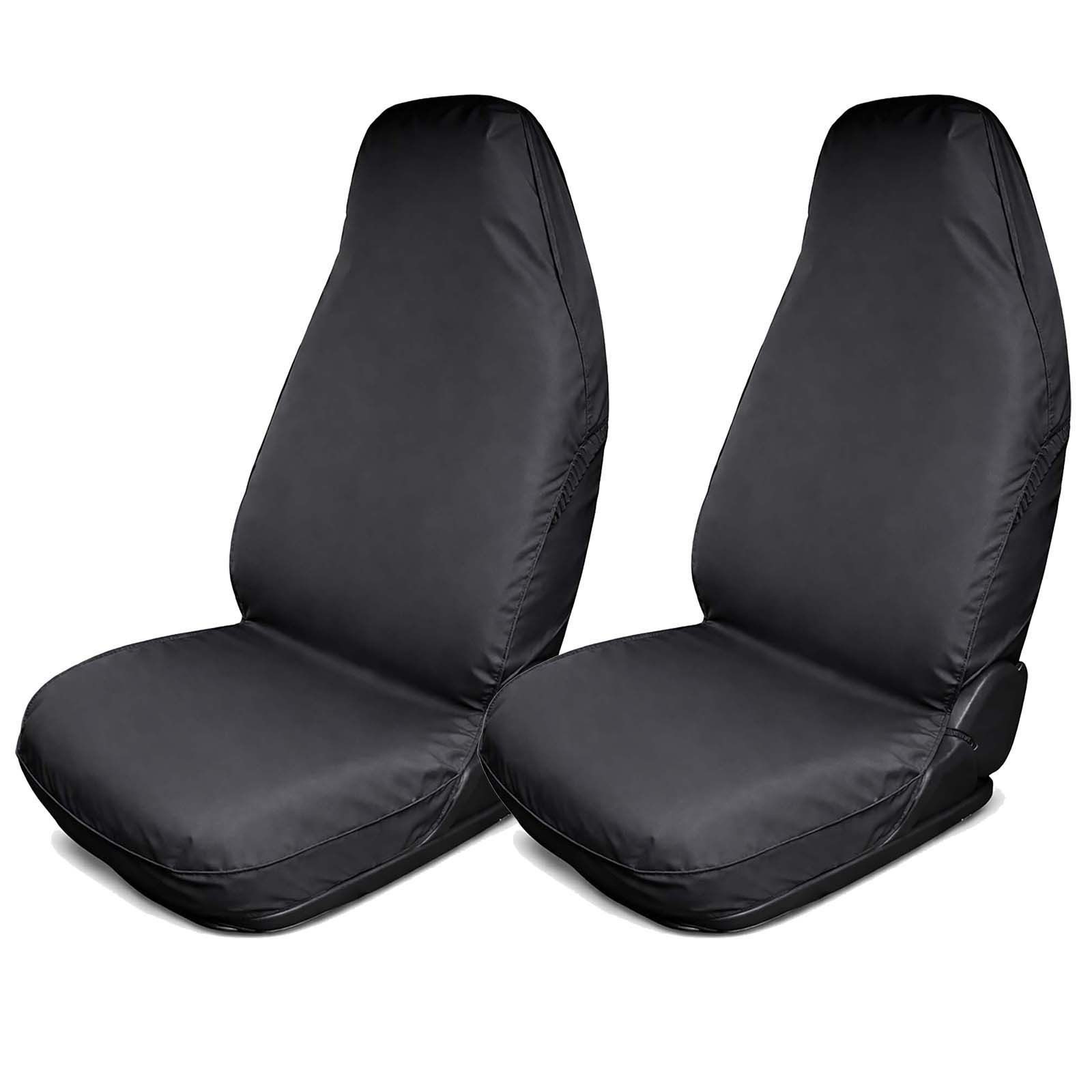 BURI Autositzschutz Autoschonbezug 1-2 Stück schwarz Autositzbezug Sitzschoner Sitzbezug, 2-tlg.