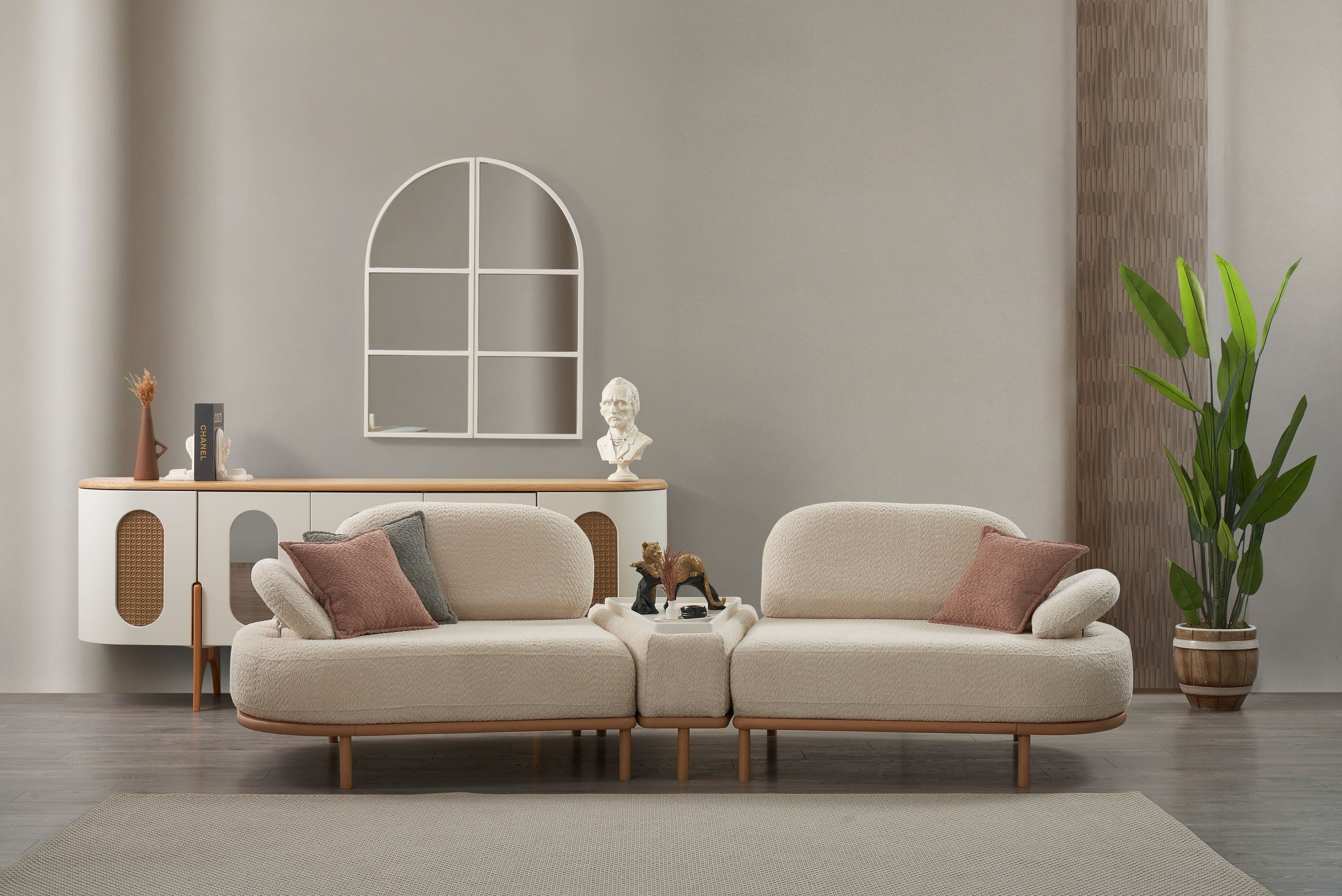 Nobelaa Sofa Sitzgruppe/Sofa Set - Wohnzimmergarnitur "Milfoil" 3+2+1