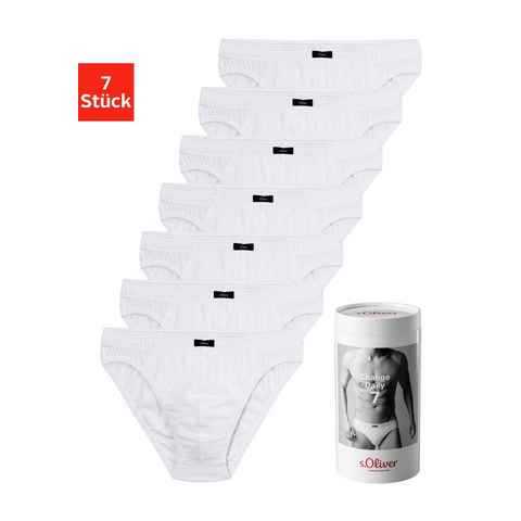 s.Oliver Slip Herren Unterhose (Packung, 7-St) Wochenration in einer Dose