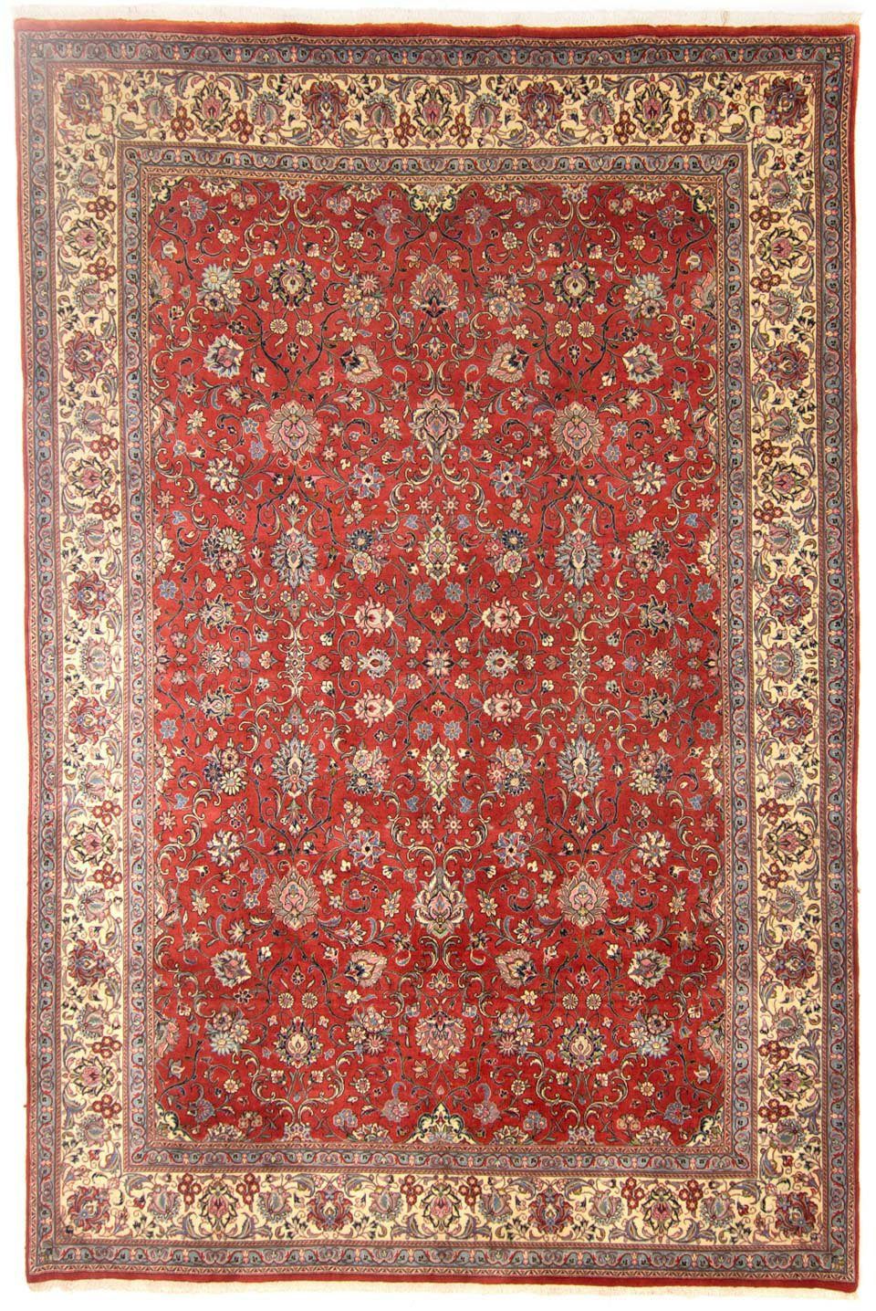 Wollteppich Sarough Durchgemustert Rosso 366 x 254 cm, morgenland, rechteckig, Höhe: 10 mm, Unikat mit Zertifikat