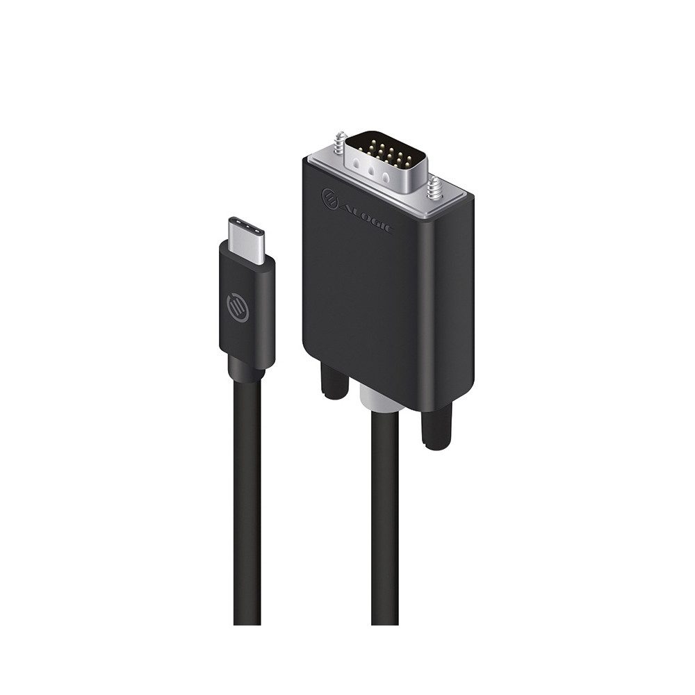 ALOGIC USB-C zu VGA Kabel 2m - Hochwertiges Kabel. Computer-Adapter