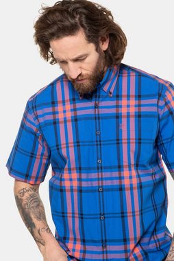 JP1880 Kurzarmhemd Karohemd Halbarm Buttondown-Kragen Modern Fit