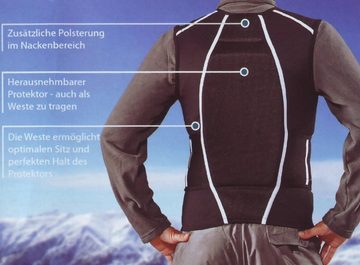 made2trade Schutzweste Ski-Jacke, mit Rückenschutz