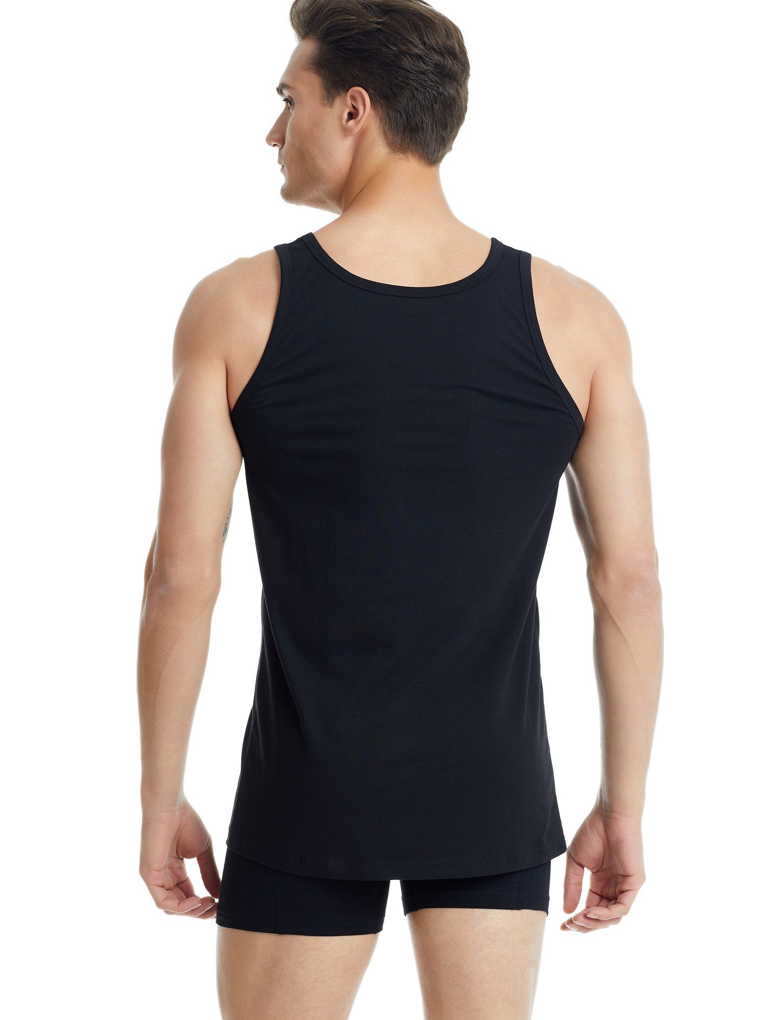Cotton Tender (2-St) BlackSpade schwarz Unterhemd