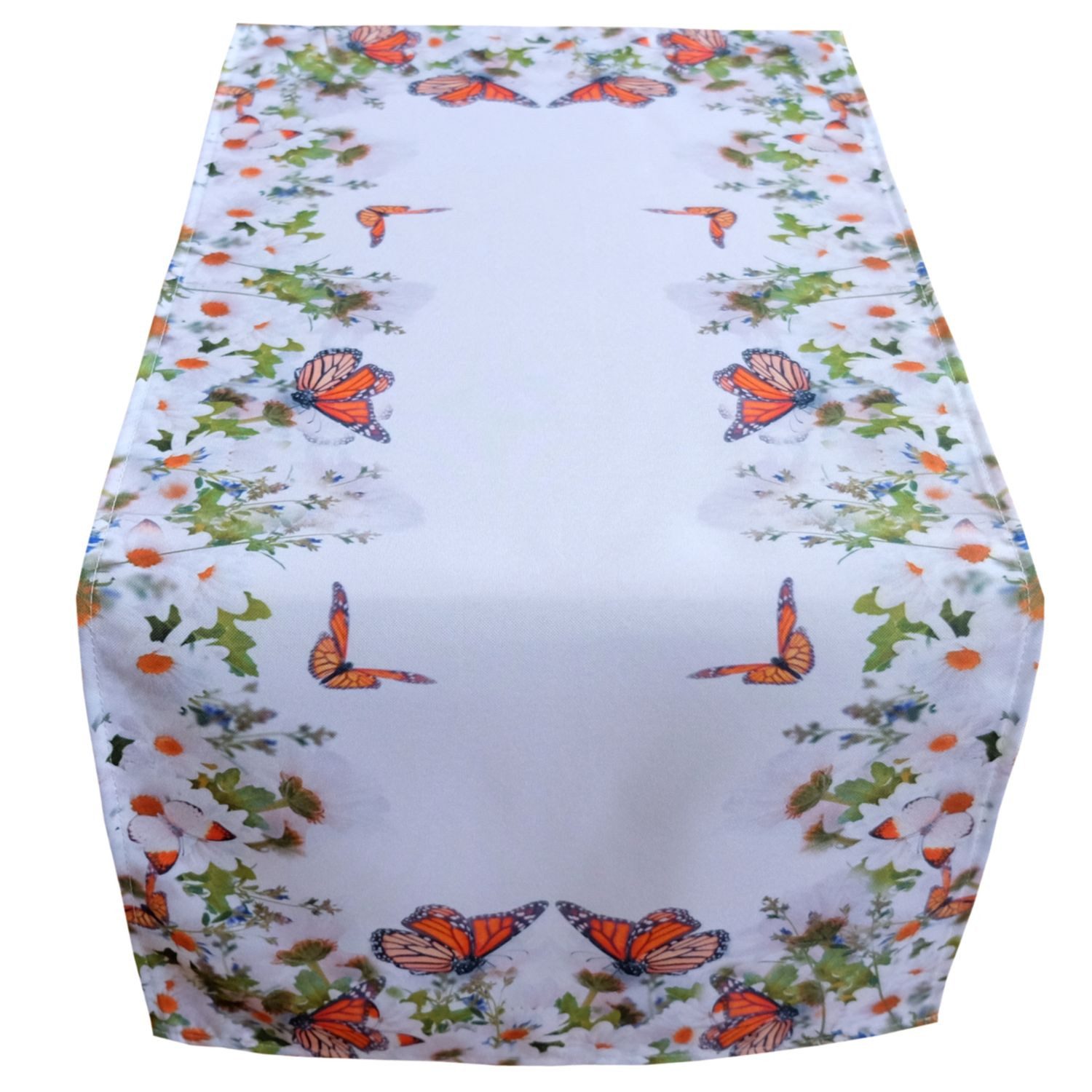 texpot Tischdecke Druck Blumen Schmetterlinge Frühling Tischläufer (1-tlg) günstig online kaufen