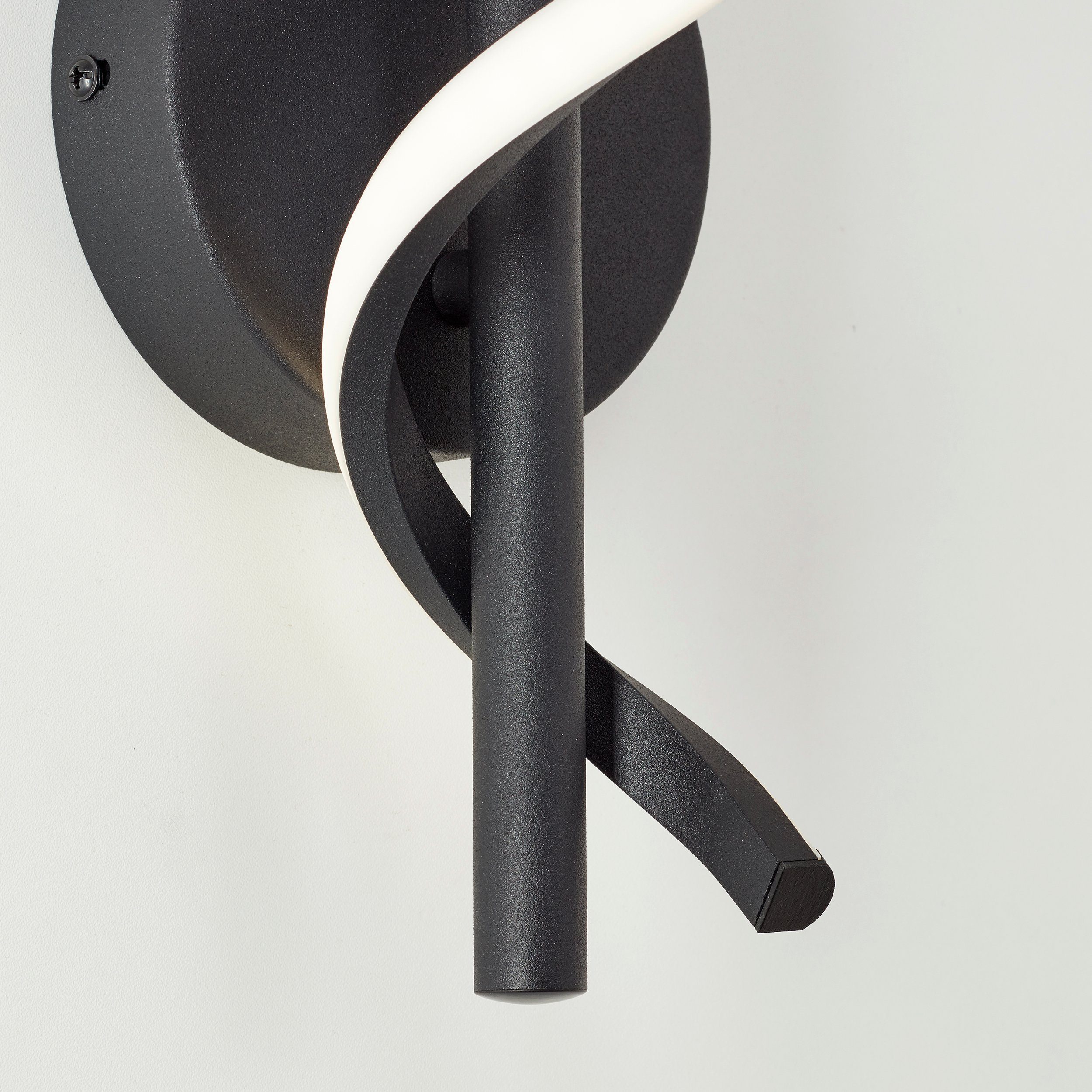 Brilliant LED Wandleuchte Eunice, LED fest integriert, Neutralweiß, 30 x 12 x 12 cm, 830 lm, 4000 K, Metall, matt schwarz