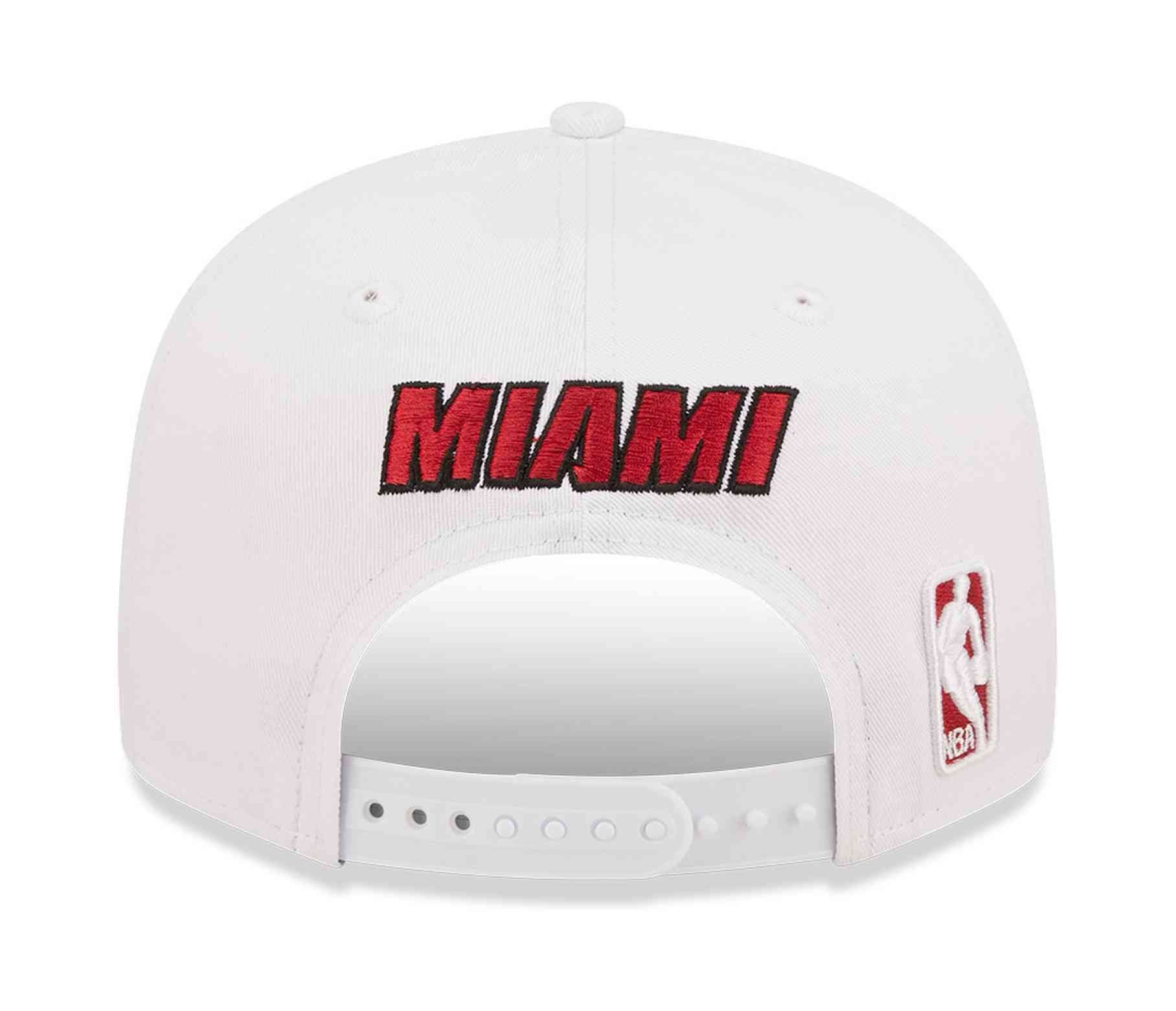9Fifty Era Snapback NBA Heat White Cap Miami Crown New Team