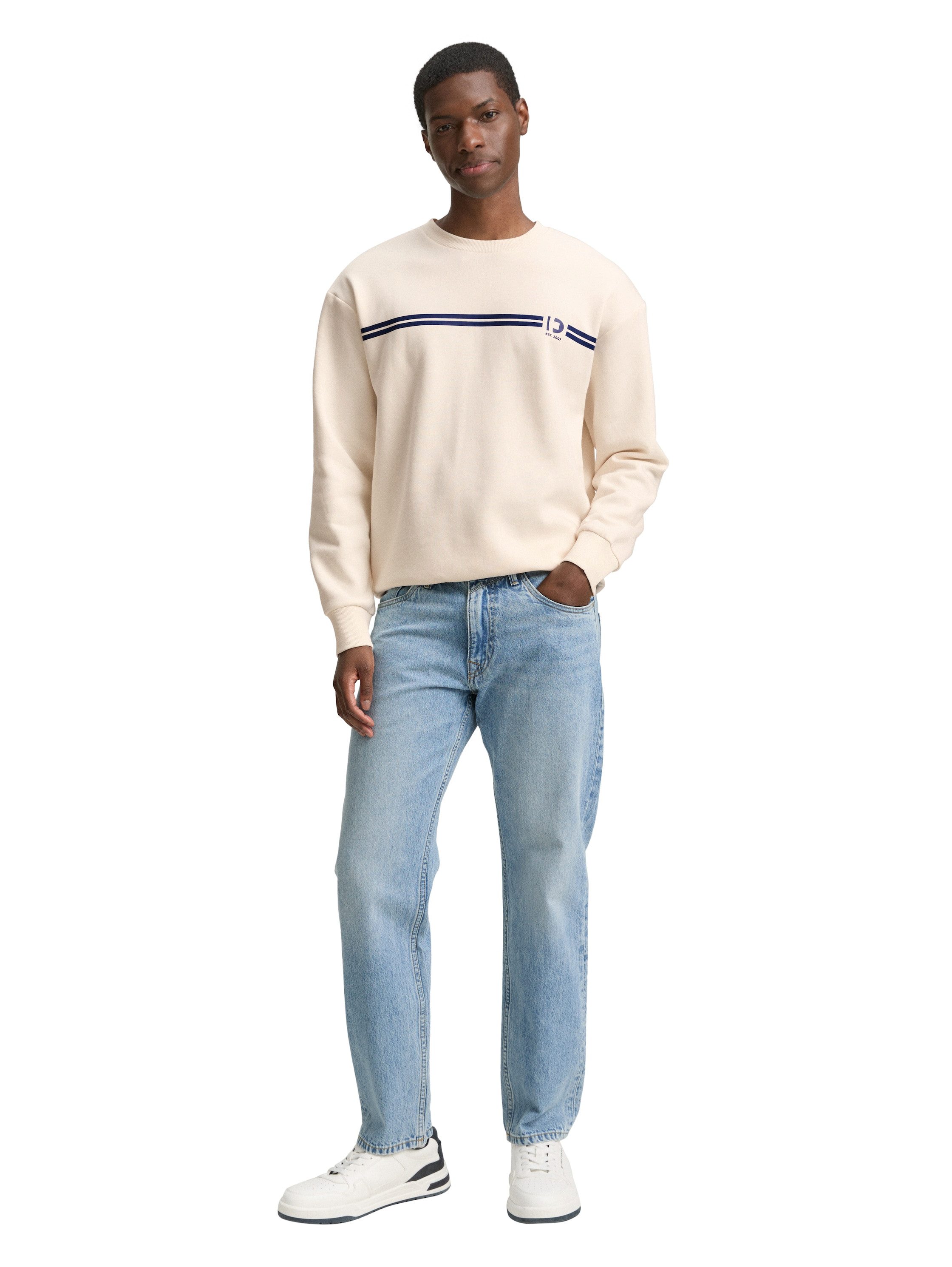 TOM TAILOR Denim Sweatshirt mit Logo-Print