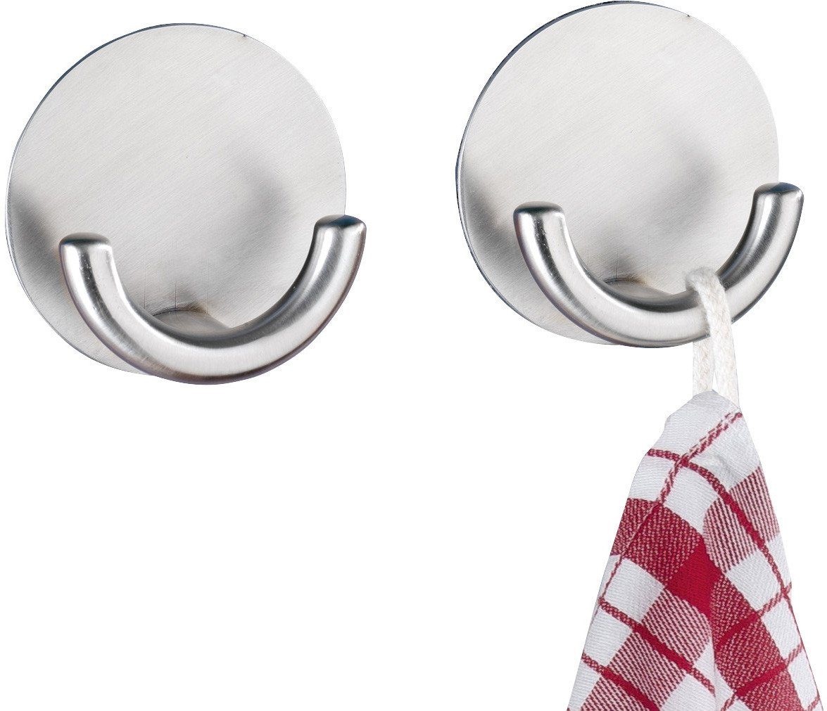 WENKO Handtuchhaken Wenko Wandhaken Rondo Edelstahl, günstig online kaufen