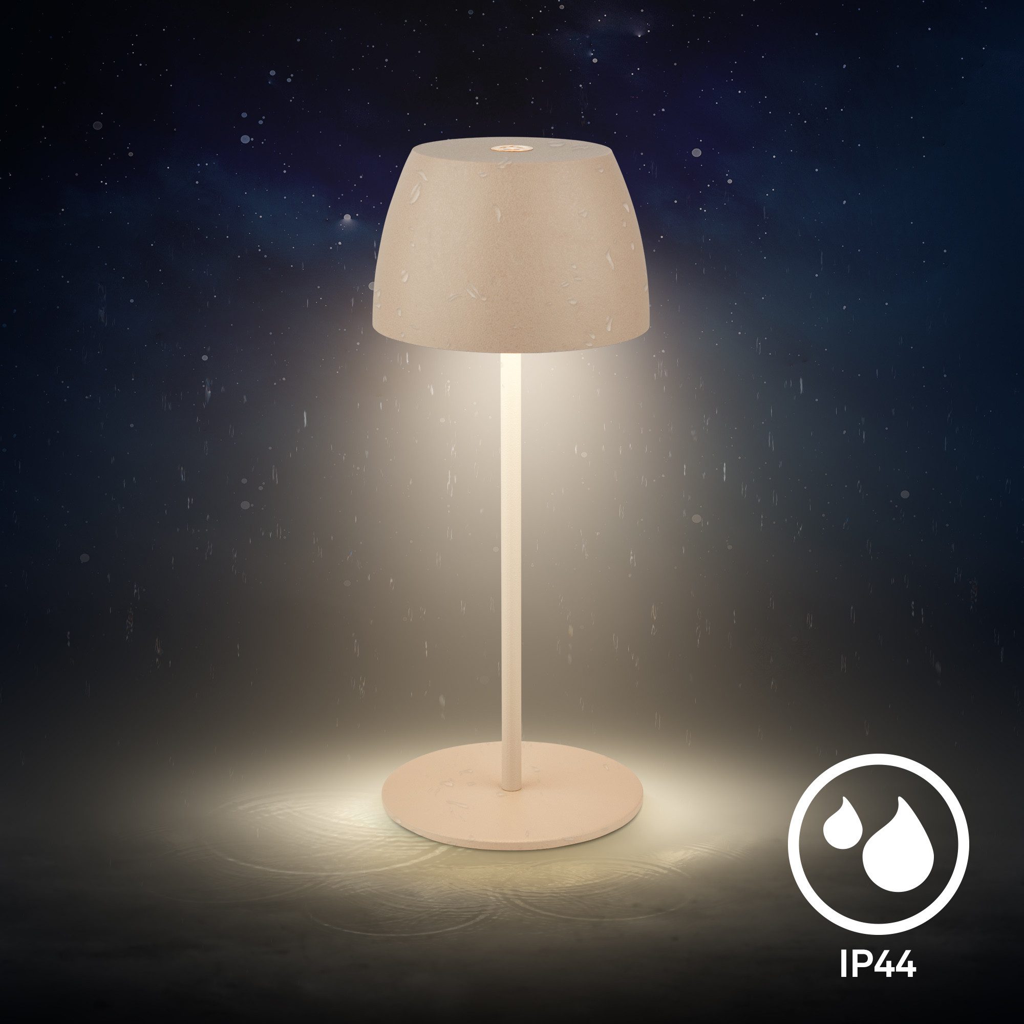 Briloner Leuchten LED Tischleuchte kabellos dimmbar touch Tischlampe Akku Indoor/Outdoor, LED fest integriert, Tischlampe kabellos 20 x 8 cm versch. Farben 2,5W – Bild 4 von 5