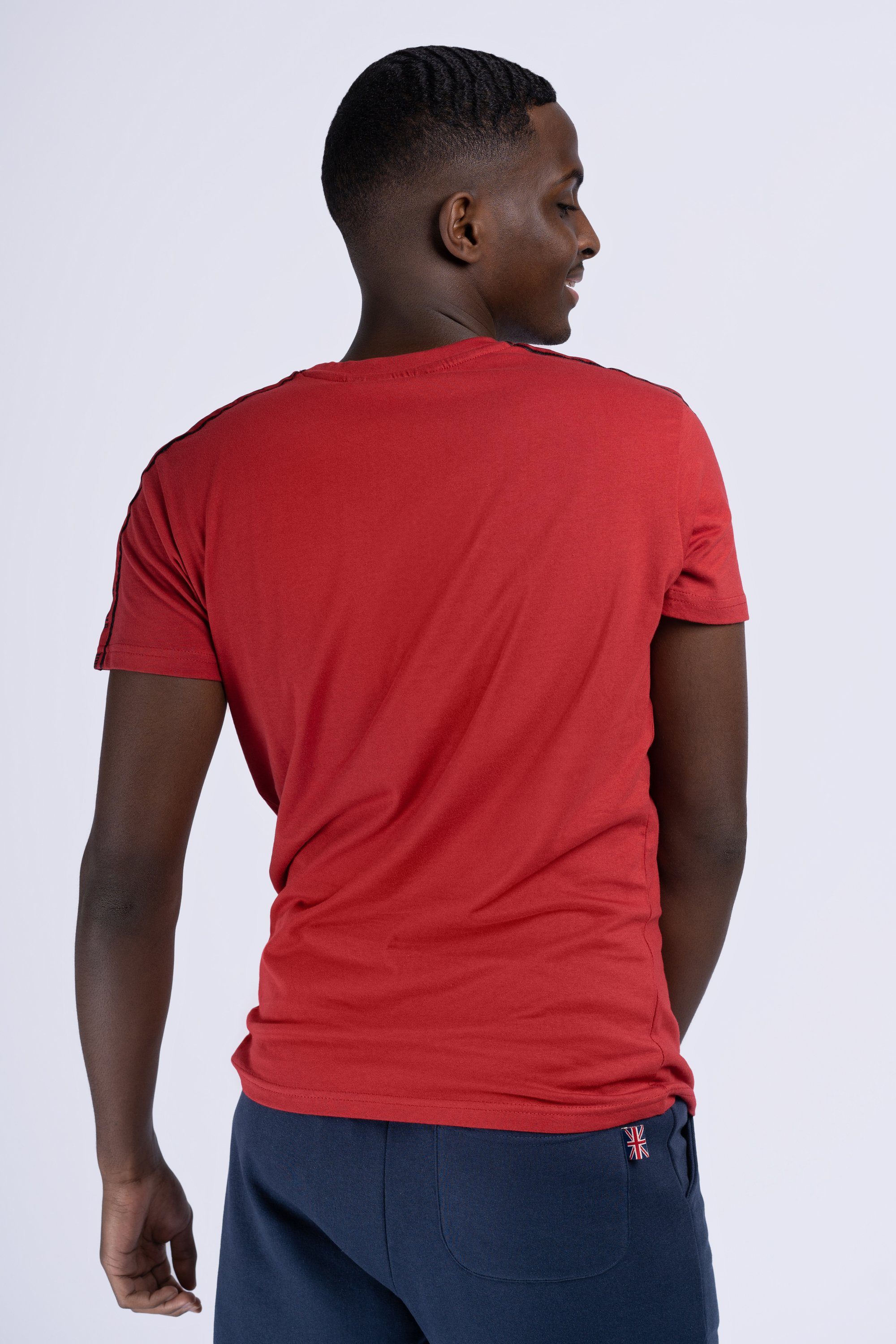 Dark Lonsdale T-Shirt PARSON Red/White/Black