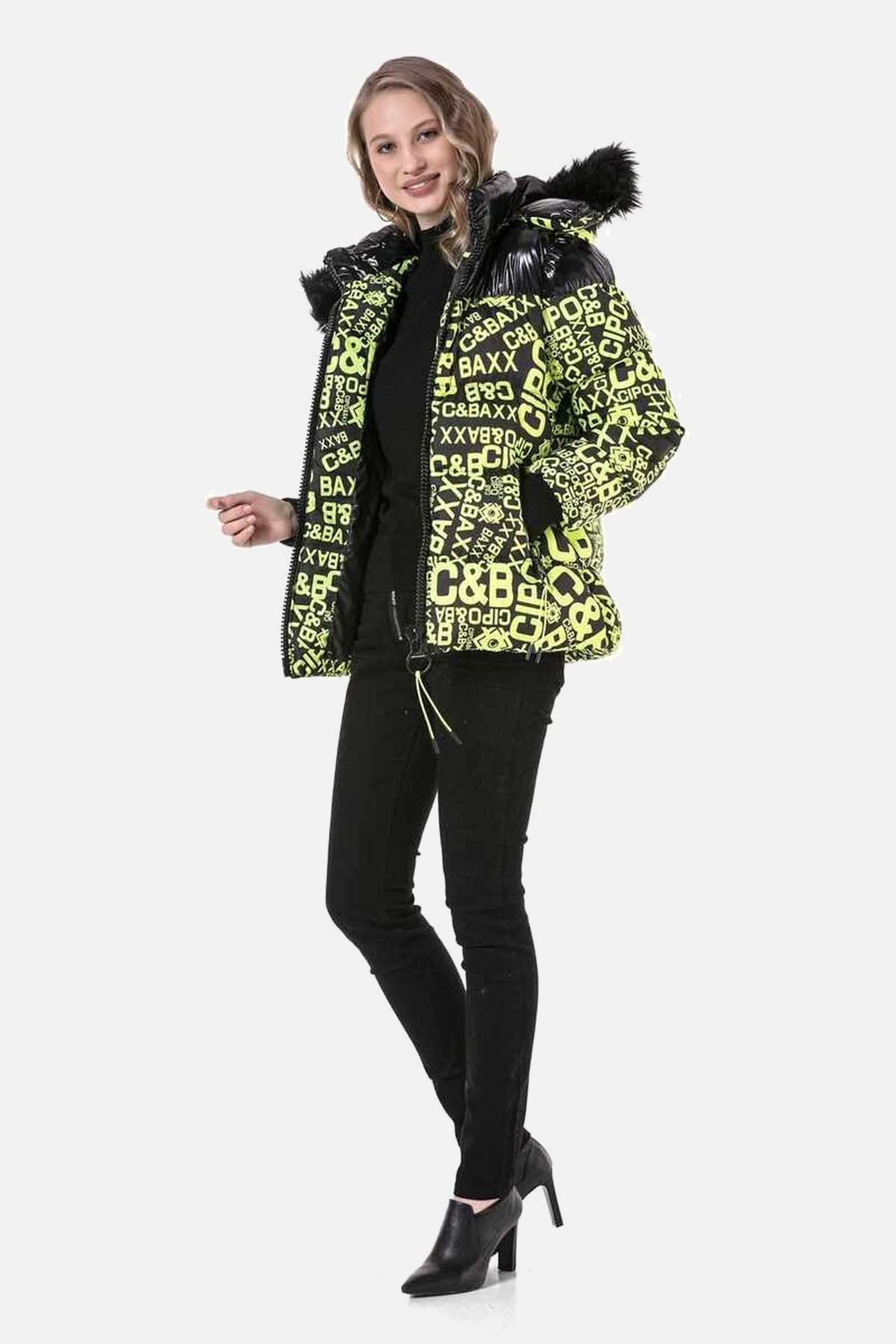 Cipo & Baxx Winterjacke Jacken mit modischem Allover-Print, WM129 – Bild 5 von 5