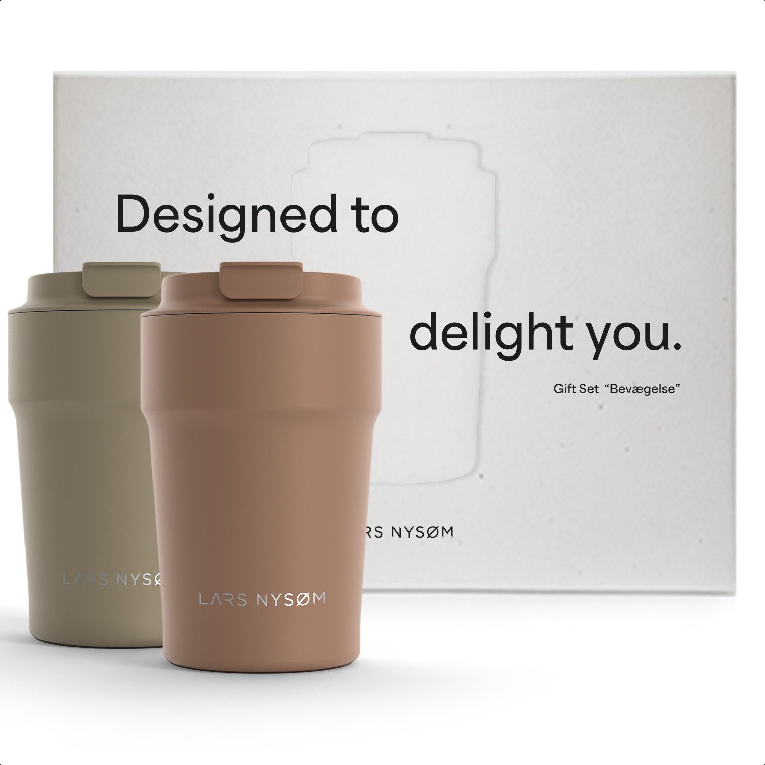 LARS NYSØM Thermobecher Bevægelse, 2-tlg.
