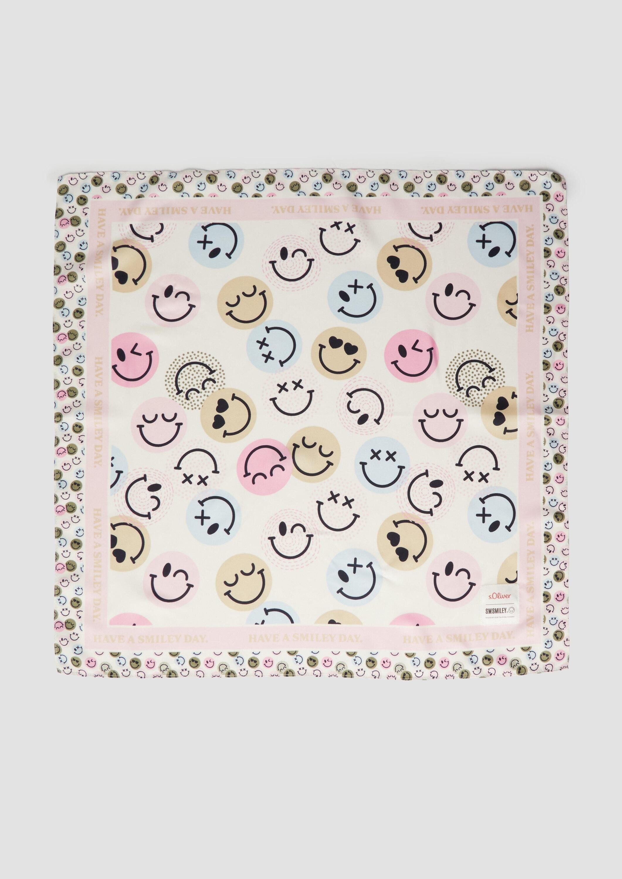s.Oliver Schal Schal, Leichter Schal mit S.W.-Smiley®-Print günstig online kaufen