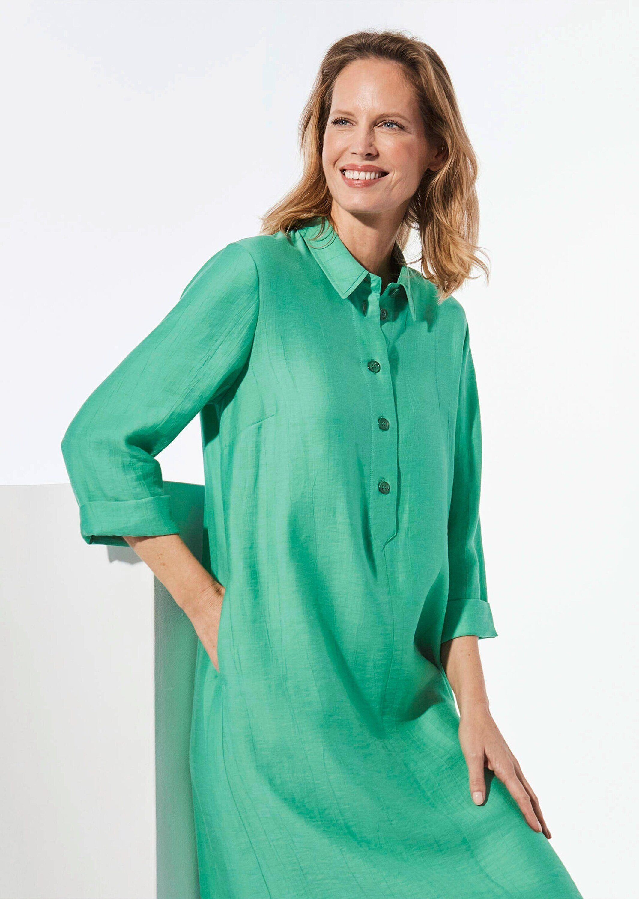 GOLDNER Sommerkleid Kleid mit Hemdkragen