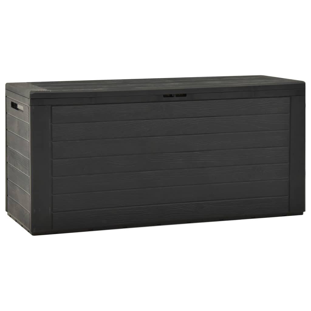 vidaXL Gartenbox Gartenbox Anthrazit 116x44x55 cm