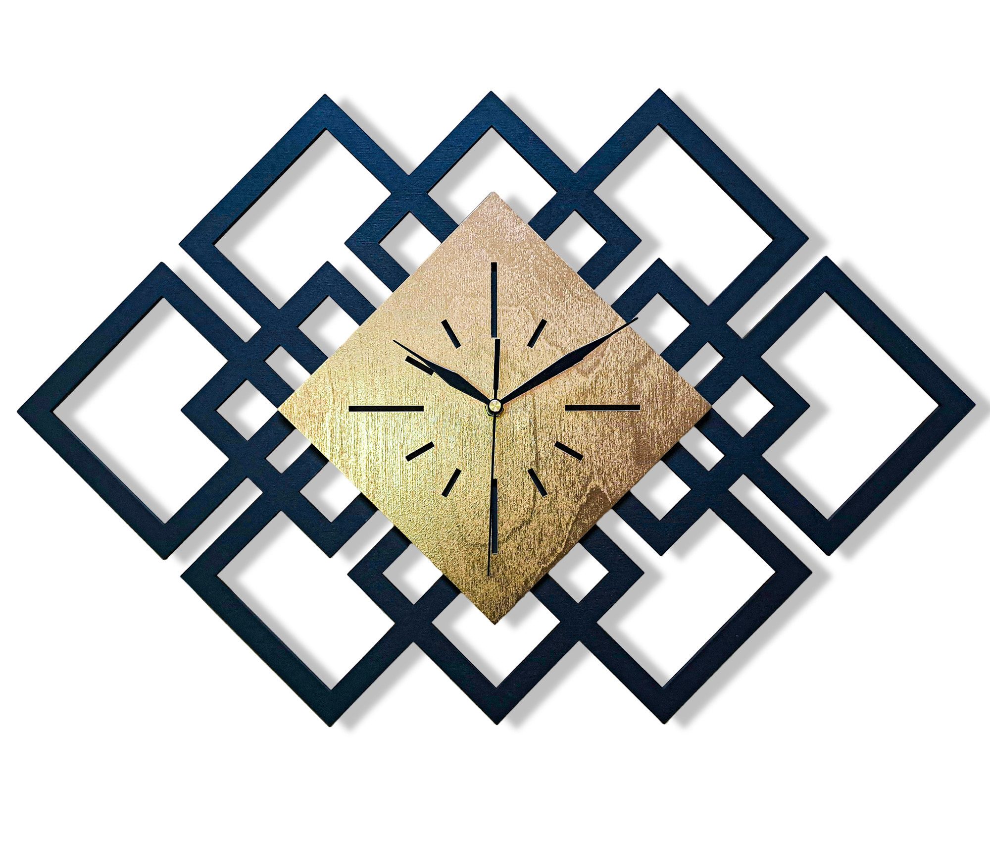 ORNAMENTI Wanduhr Groß, modern Wanduhr, Holz, Eichenfurnier, loft, minimali günstig online kaufen