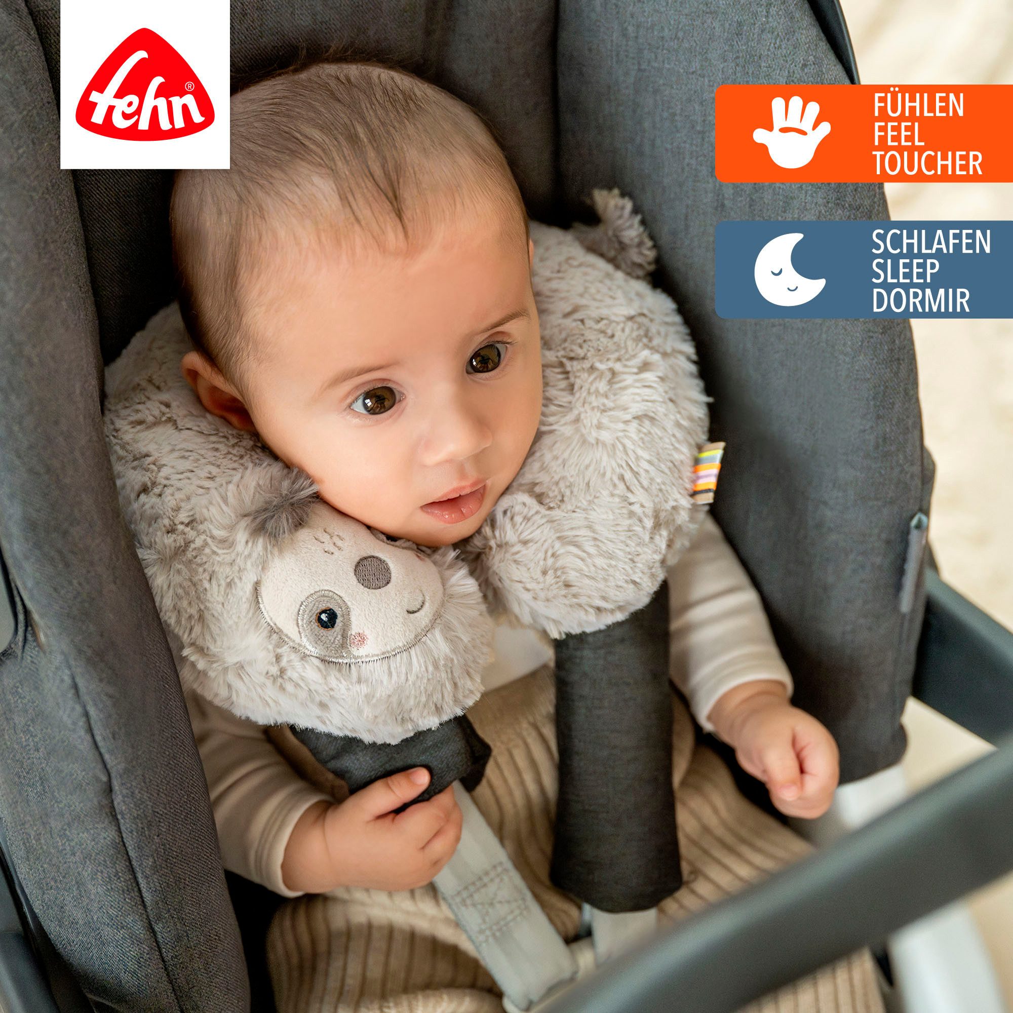 Fehn Nackenkissen Lazy, Crazy & Pink, Faultier günstig online kaufen