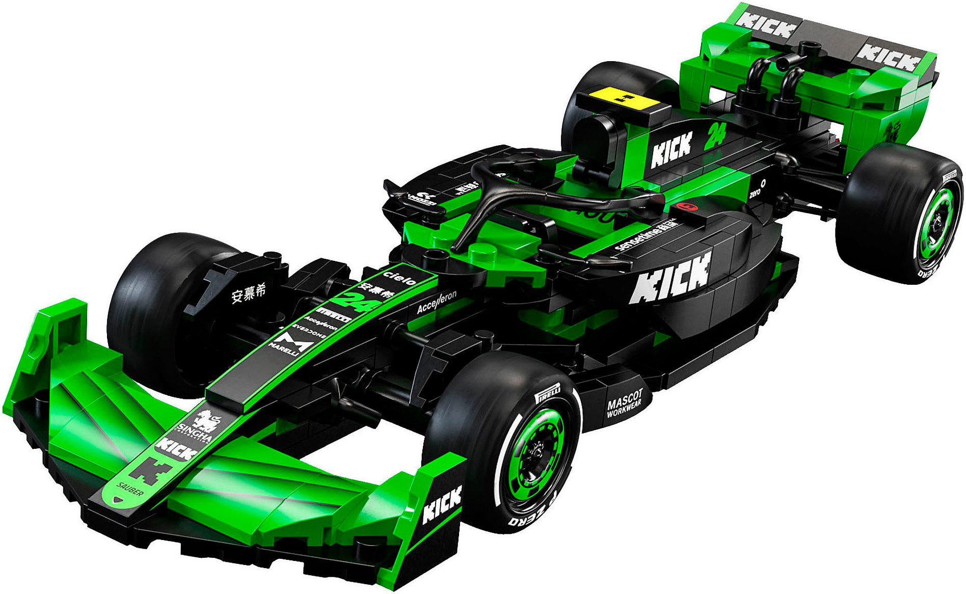 Jamara CaDA, Bricks,KICK Sauber F1® Team C44 - 2024 grün (402861) Konstruktions-Spielset, (314 St)
