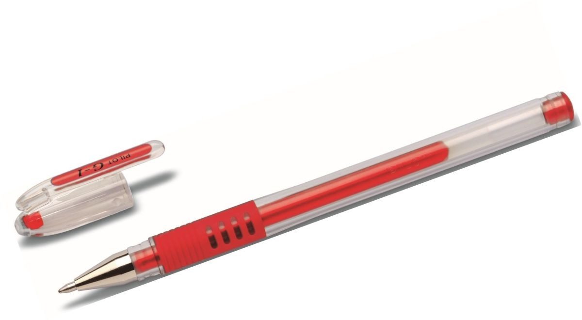 Pilot Grip Gelschreiber - 12 Stück Rot, 0,7 Mm Schreibspitze, 0,4 Mm Strichbreite