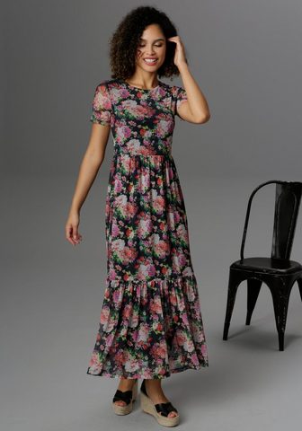 Aniston CASUAL Ilga suknelė su spalvingas Blumendruck...