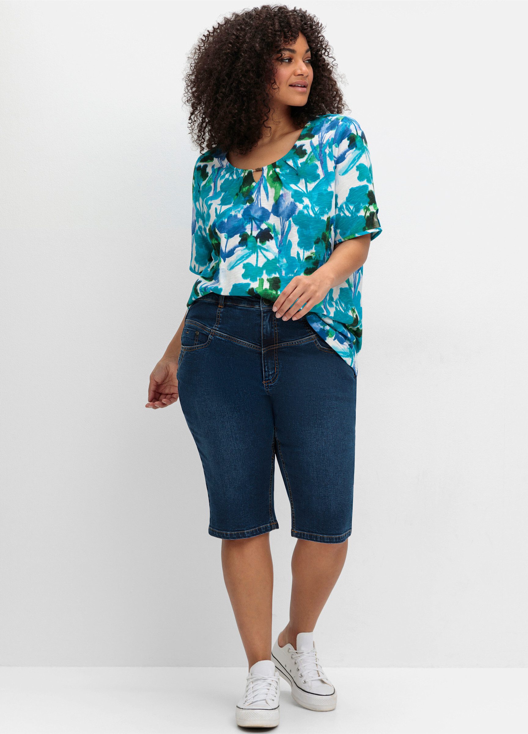 Sheego Jeansshorts Jeansbermudas . günstig online kaufen