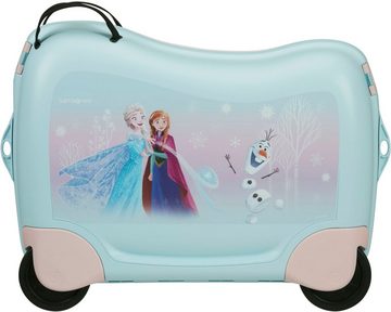 Samsonite Kinderkoffer Dream2Go Ride-on Trolley, Disney Frozen, 4 Rollen, Kinderreisekoffer Handgepäck zum sitzen und ziehen