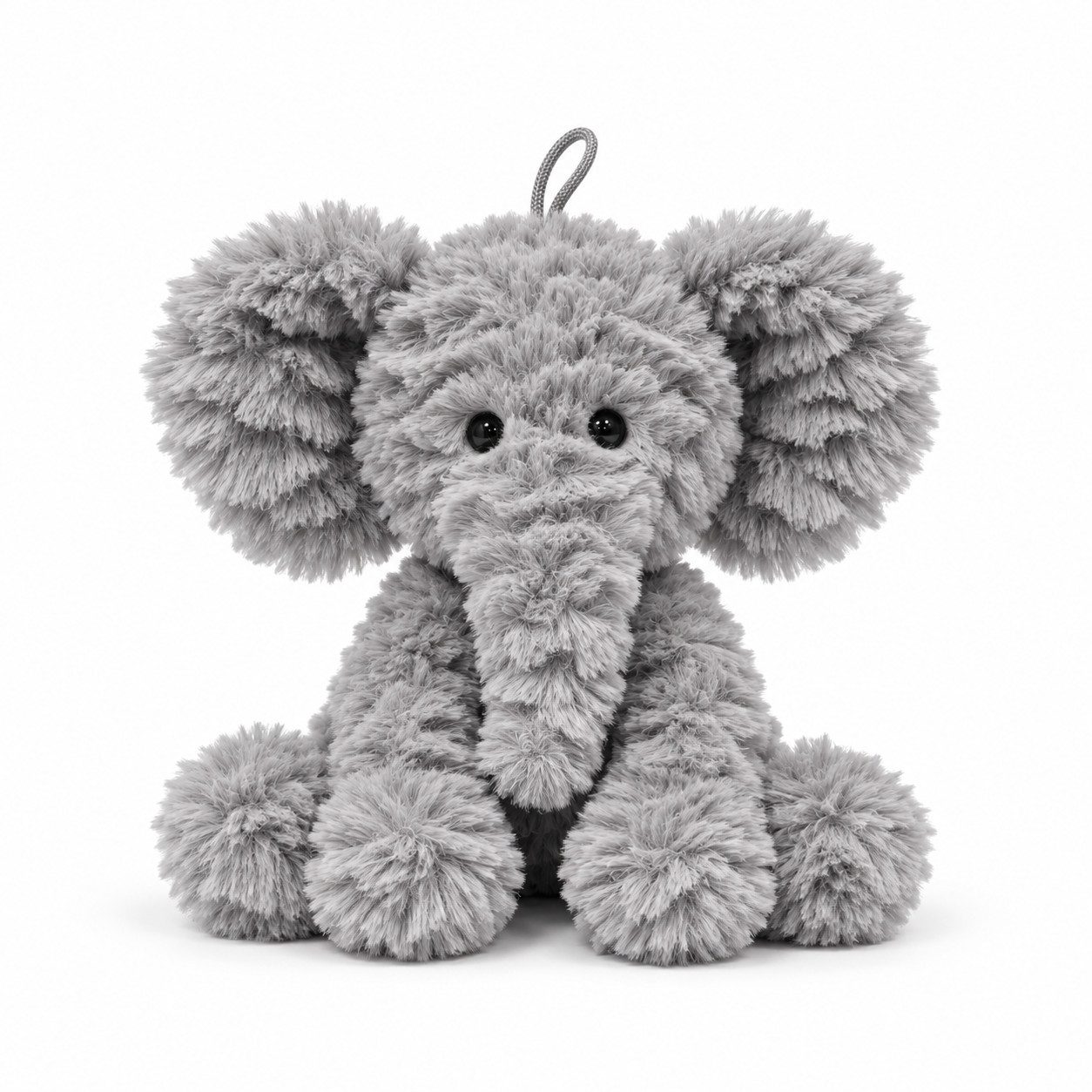 Jafri Toys Kuscheltier Elefant zottelig grau 20cm Stofftier superweich Plüschtier (Set, 1-St., Geschenk-Set), Zottelig weicher Elefant mit großen Ohren & langem Rüssel 20 cm
