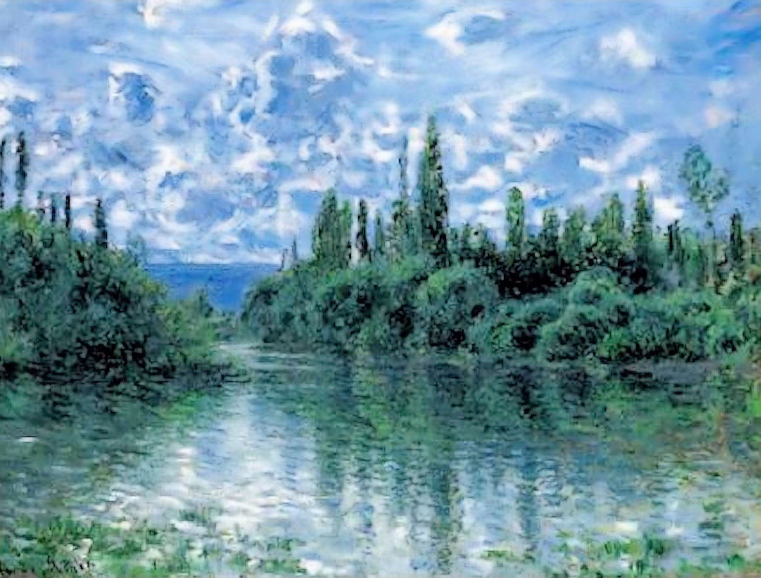 Home affaire Kunstdruck »MONET / Arm der Seine bei Vetheuil«, (1 Stück)-Otto