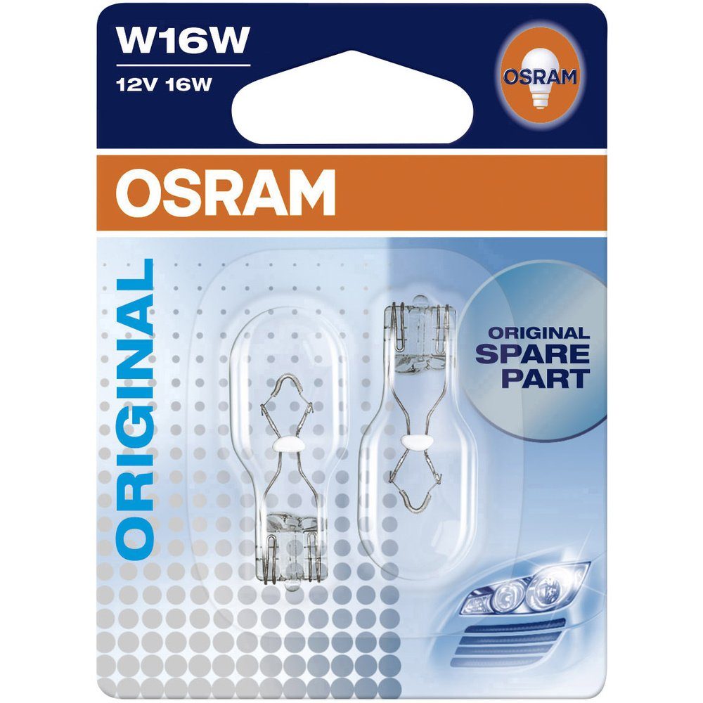 Osram KFZ-Ersatzleuchte OSRAM V Leuchtmittel 921-02B W16W Signal Original 12 Line W 16