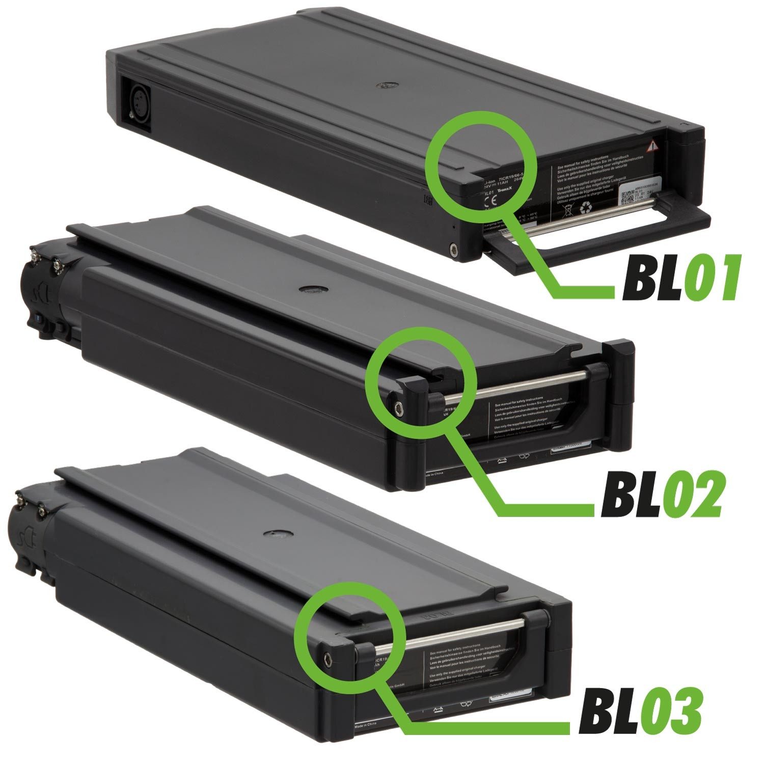 TRANZ X 36V BL03 E-Bike Akku 11Ah (1 St), für Winora, Sachs, Hercules u.v.m. (ABB036C000301)