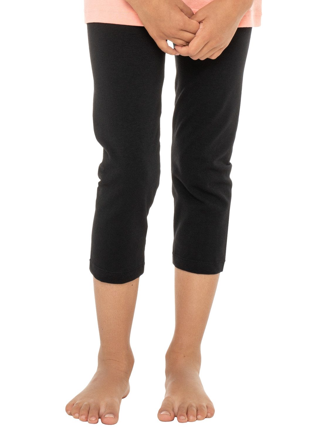celodoro 3/4-Leggings Kinder Leggings (3/4 Capri) Stretch-Jersey Hose aus Baumwolle