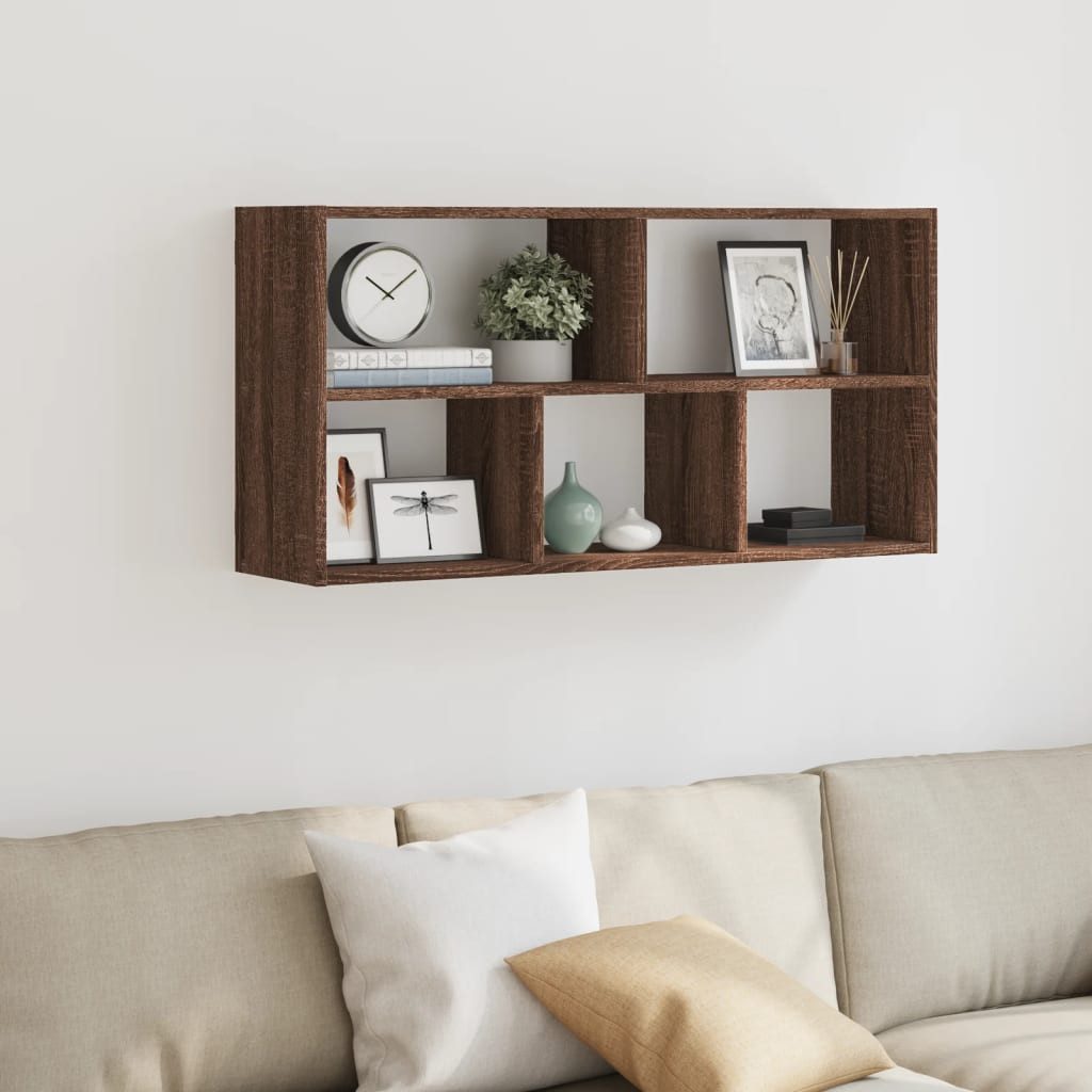 vidaXL Regal Wandregal Braun Eichen-Optik 100x25x50 günstig online kaufen
