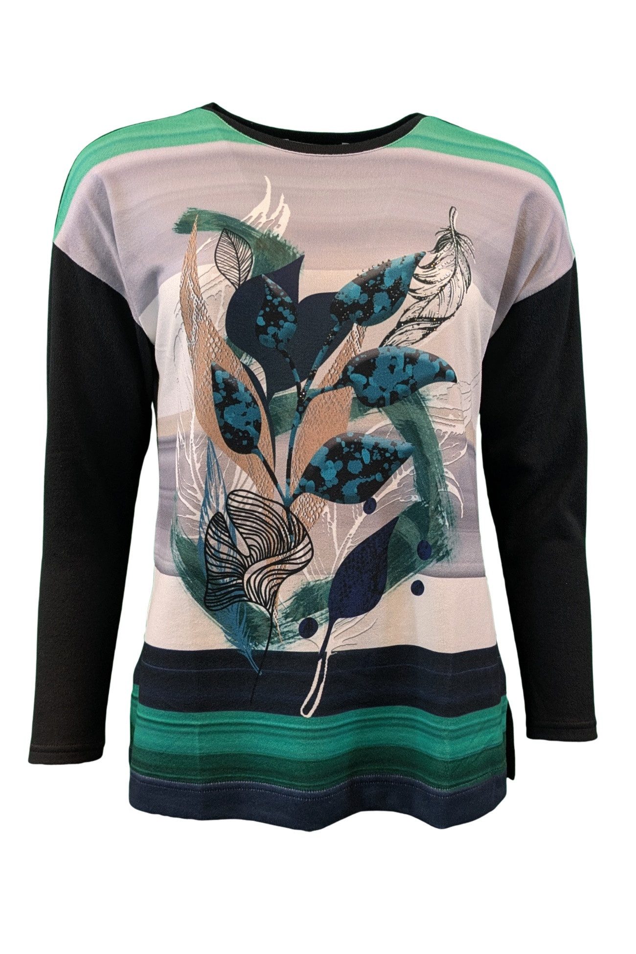 Rundhalsshirt Damen-Shirt 51506