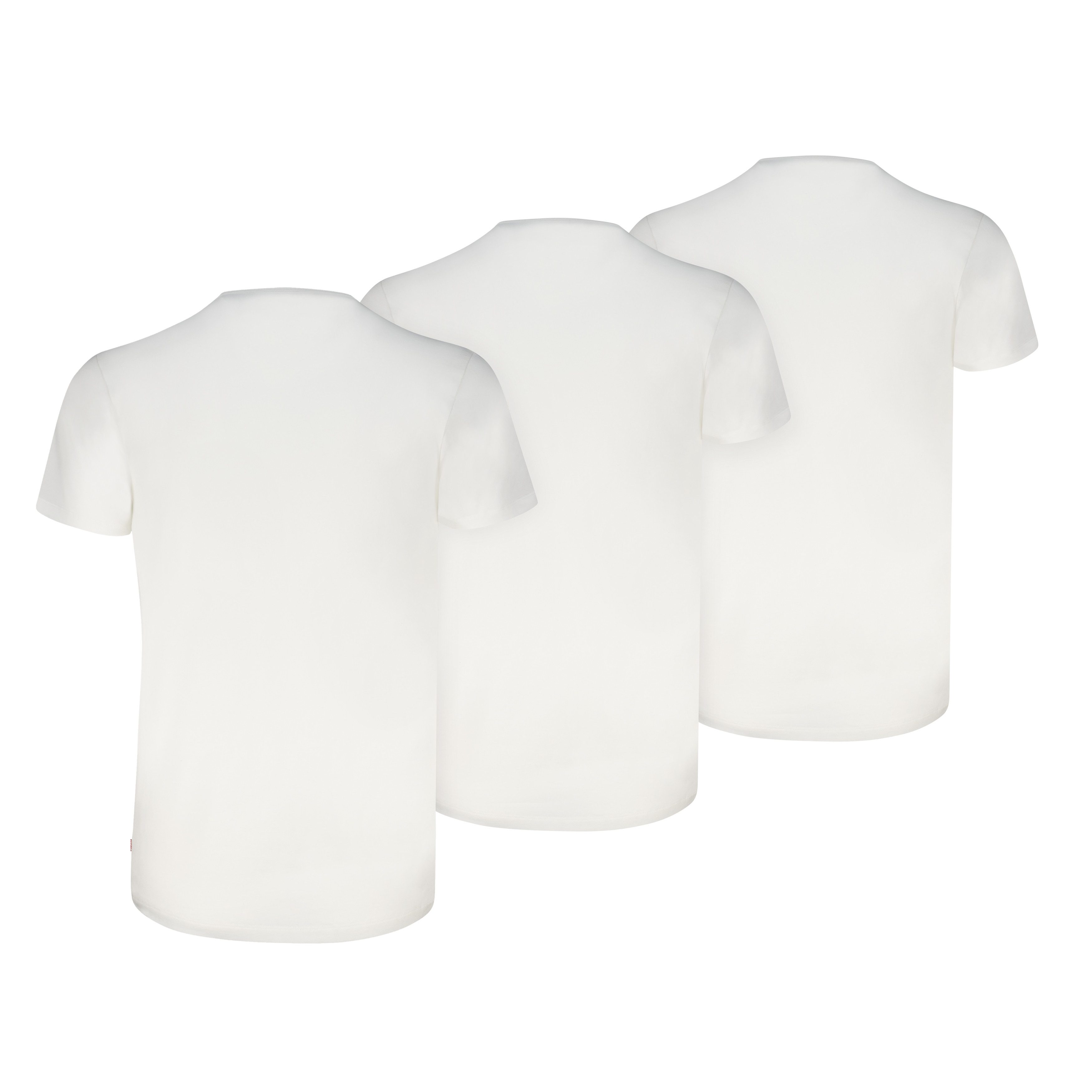 Levi's® V-Shirt (3er Pack) mit V-Ausschnitt und kurzem Arm, Cotton-Mix