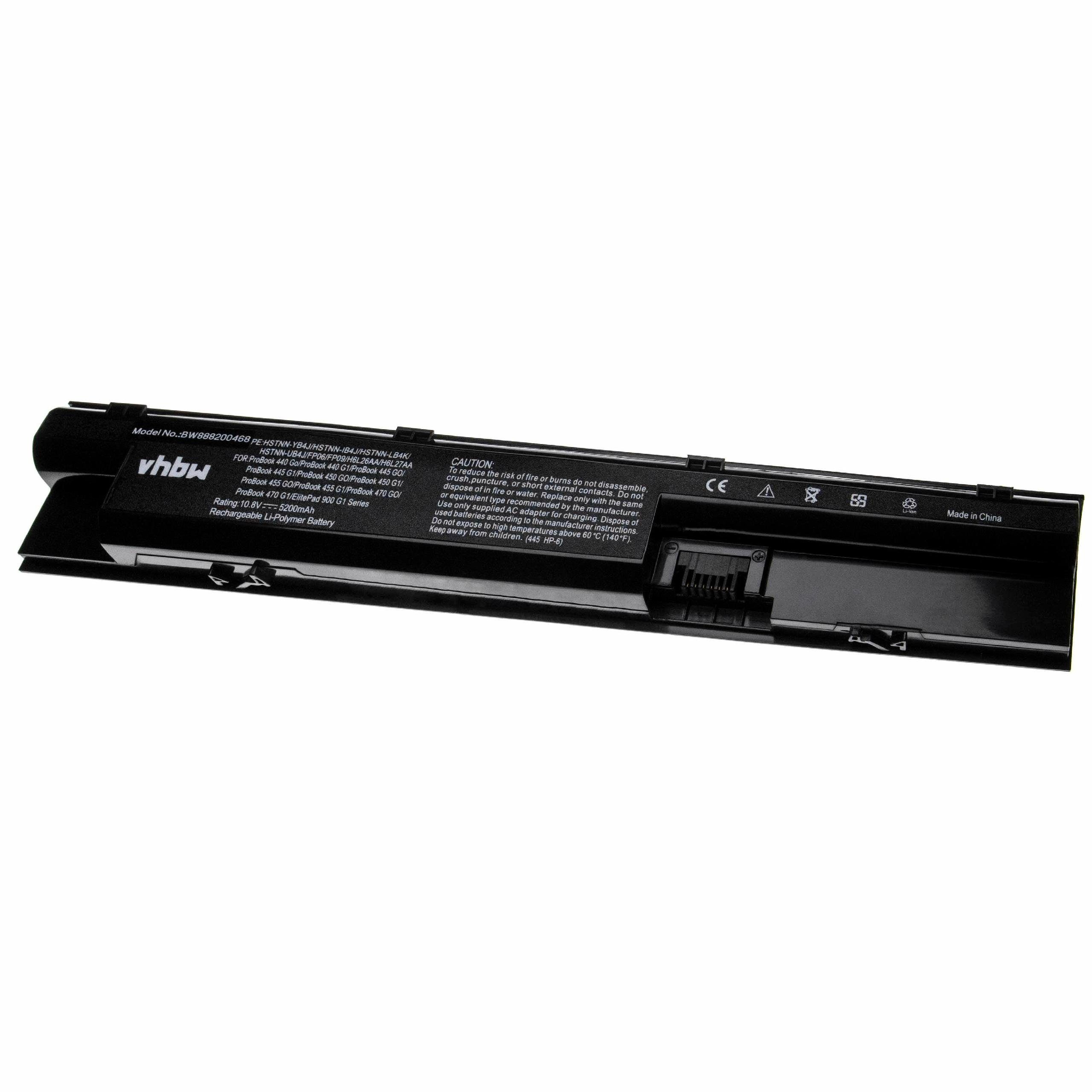 HSTNN-W96C, für HSTNN-W94C, Laptop-Akku vhbw mAh HSTNN-W95C, Ersatz 5200 HP HSTNN-W93C,